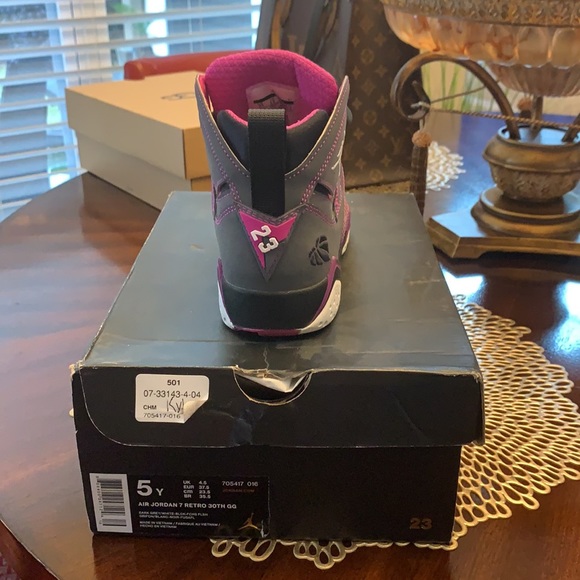 Nike Air Jordan Retro 7 Valentines Day 30th GG Sz 6.5y Or Sz  Jordan Retro 7 30th GG